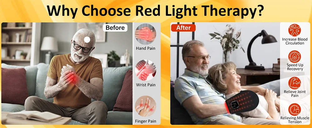 Red Light Therapy Glove for Hand and Wrist Pain Relief - 11