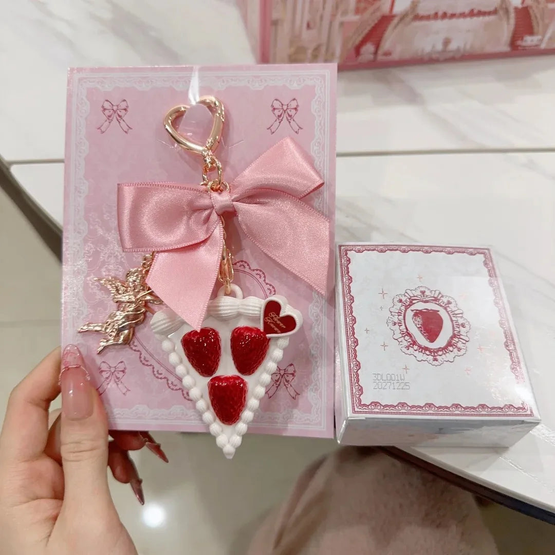 Portable Strawberry Cake Solid Perfume Charm - 4