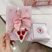 Portable Strawberry Cake Solid Perfume Charm