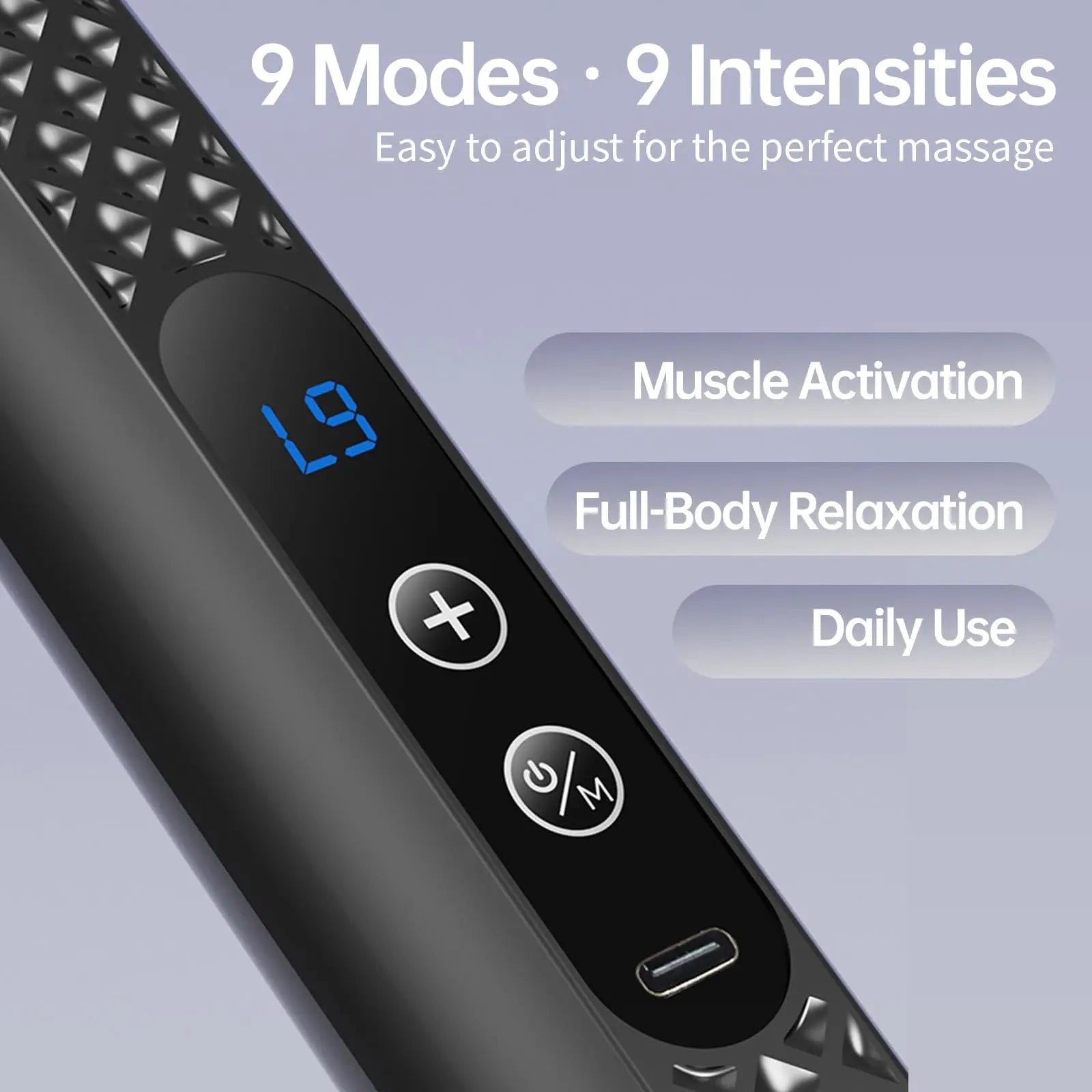 Long Reach Electric Handheld Back Massager - 8