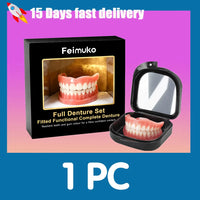 Comfort Fit Silicone Cosmetic Dentures for Natural Smile