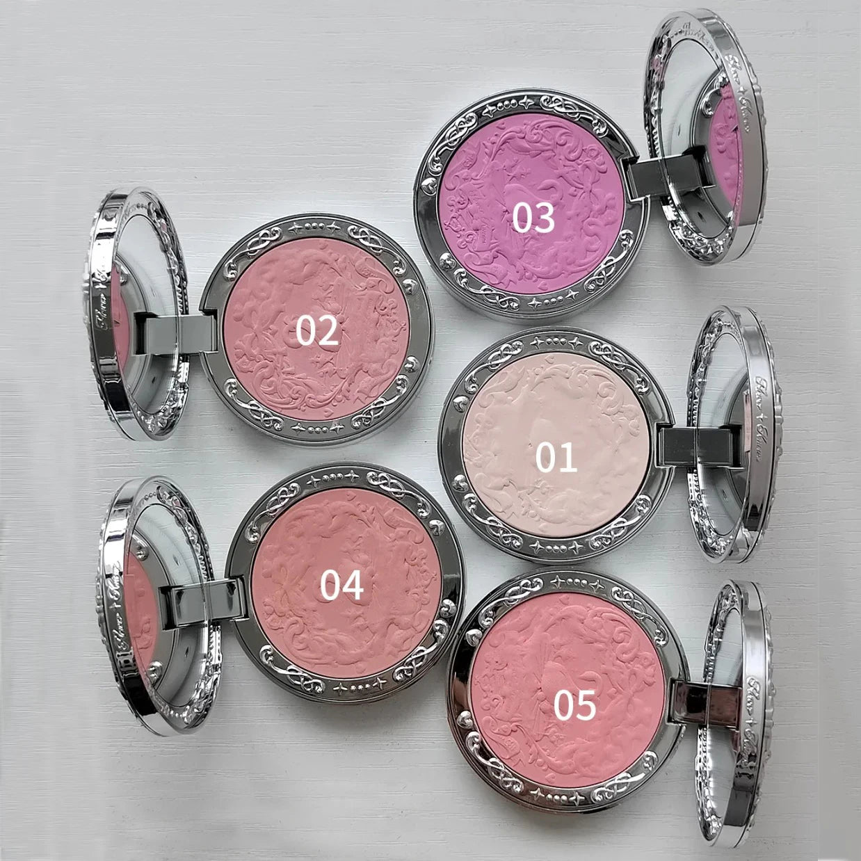 Embossed Matte Finish Powder Blush for Long-Lasting Natural Glow - 3