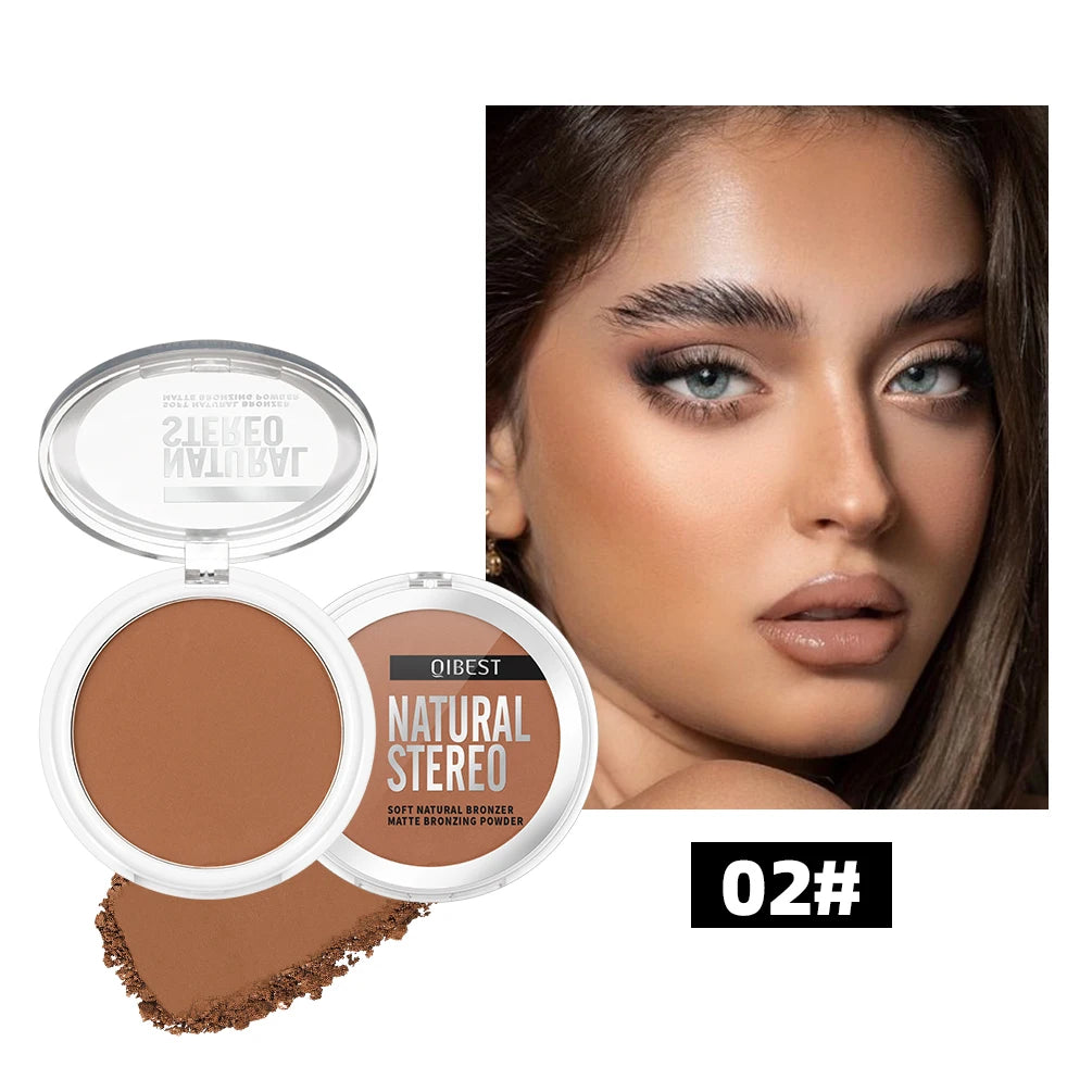 3-in-1 Face Contouring & Highlighting Powder Palette - 23