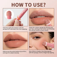 2-in-1 Cushion Lip Cream and Blurring Cheek Blush