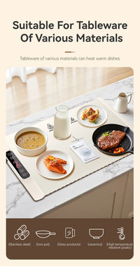 Foldable Electric Food Warming Mat for Parties and Buffets
