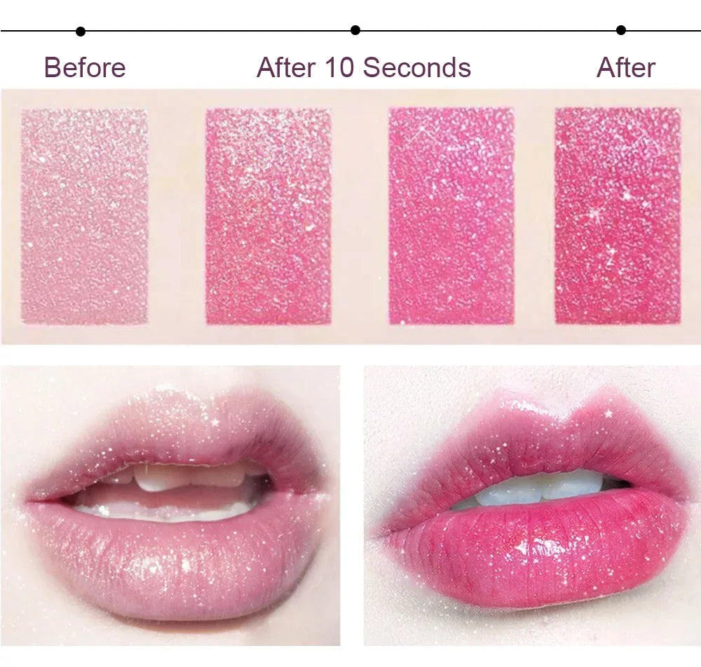 Color-Changing Glitter Jelly Lipstick - 10