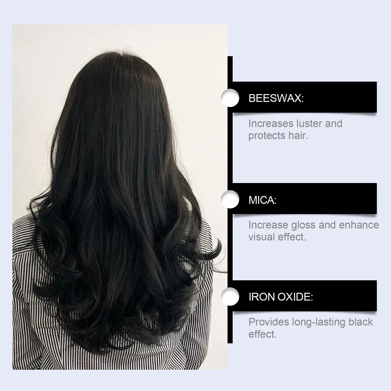 Instant Temporary Black Hair Color Spray for Roots and Styling - 3