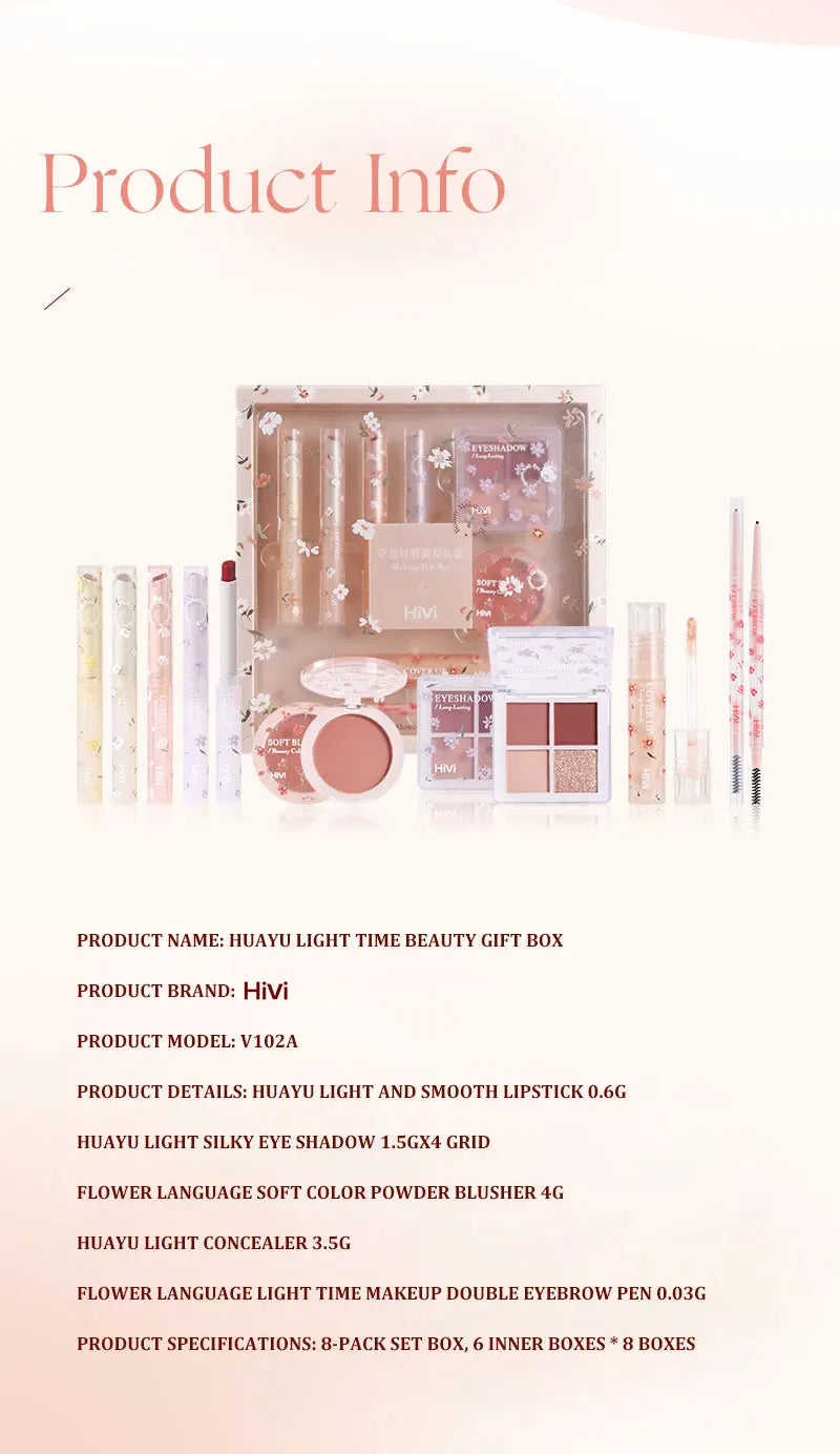 All-in-One Romantic Flower Makeup Gift Set - 15
