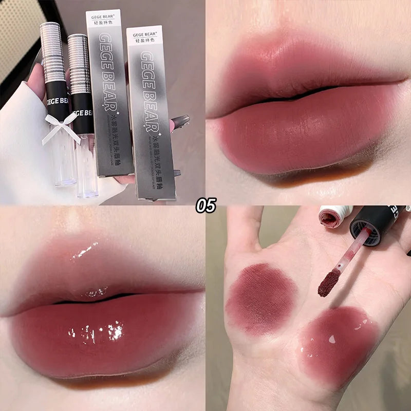Dual-Ended Water-Matte Lip Tint and Gloss - 22