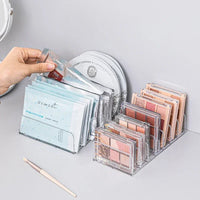 7-Compartment Makeup Palette Organizer for Vanity
