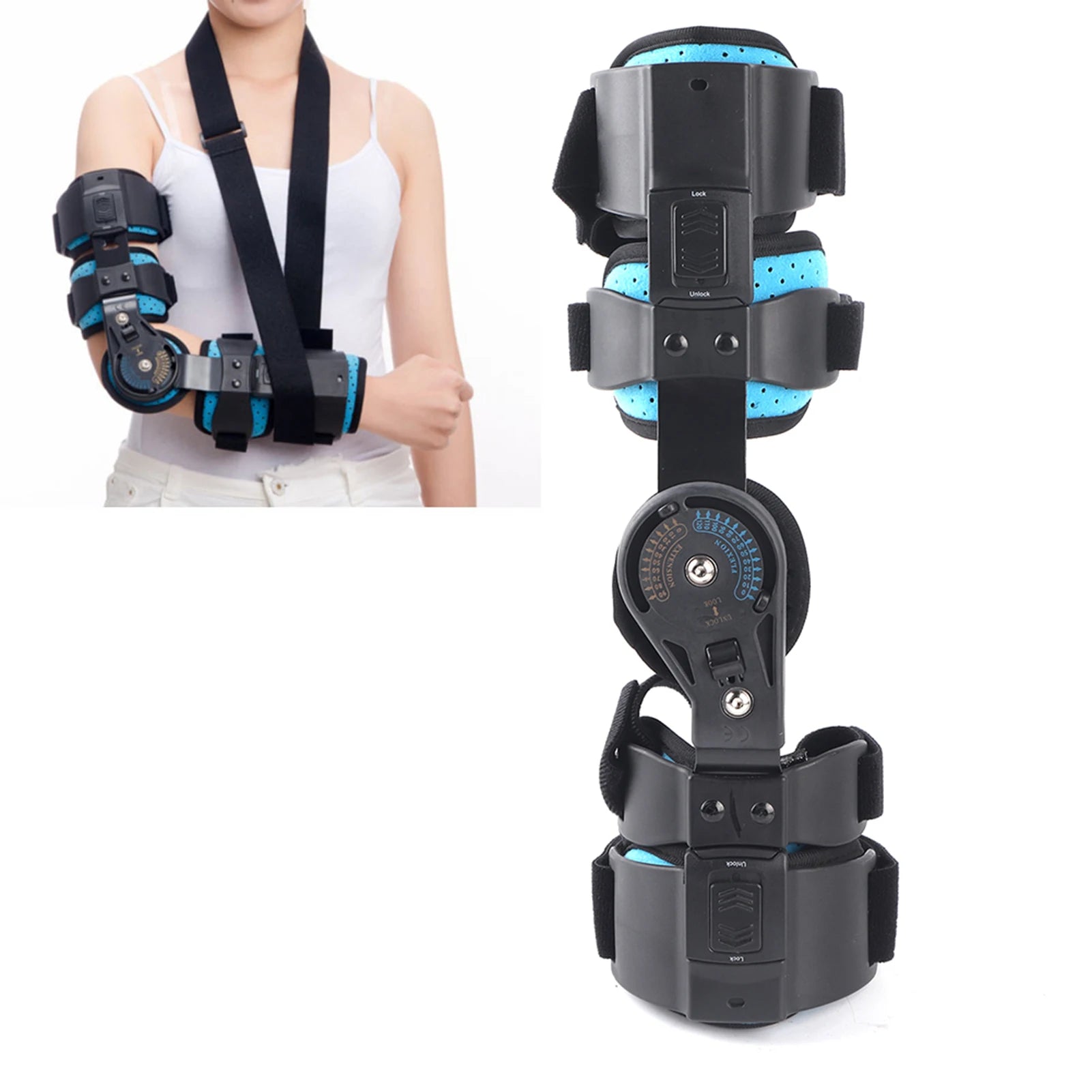 Adjustable Elbow Support Brace for Right Arm Recovery - 14