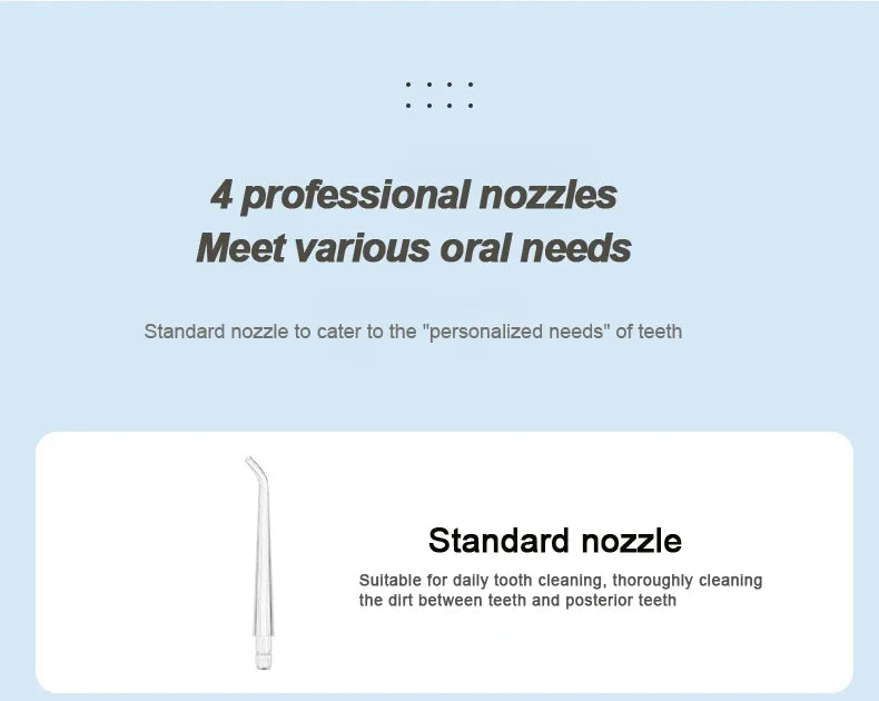 Portable Cordless Water Flosser for Teeth Cleaning - 9