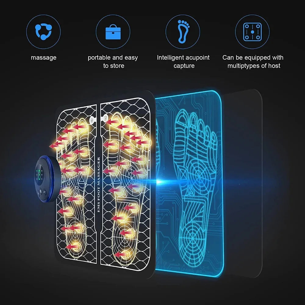 Electric EMS Foot Massager Pad for Muscle Relief - 5