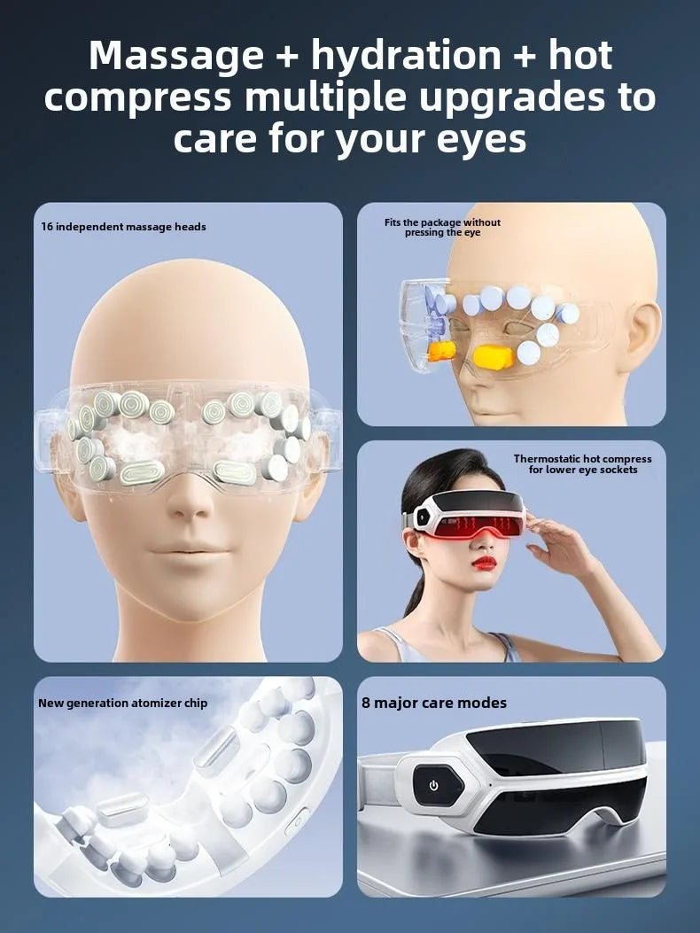 Steam Atomization Eye Massager with Heat and Bluetooth - 5