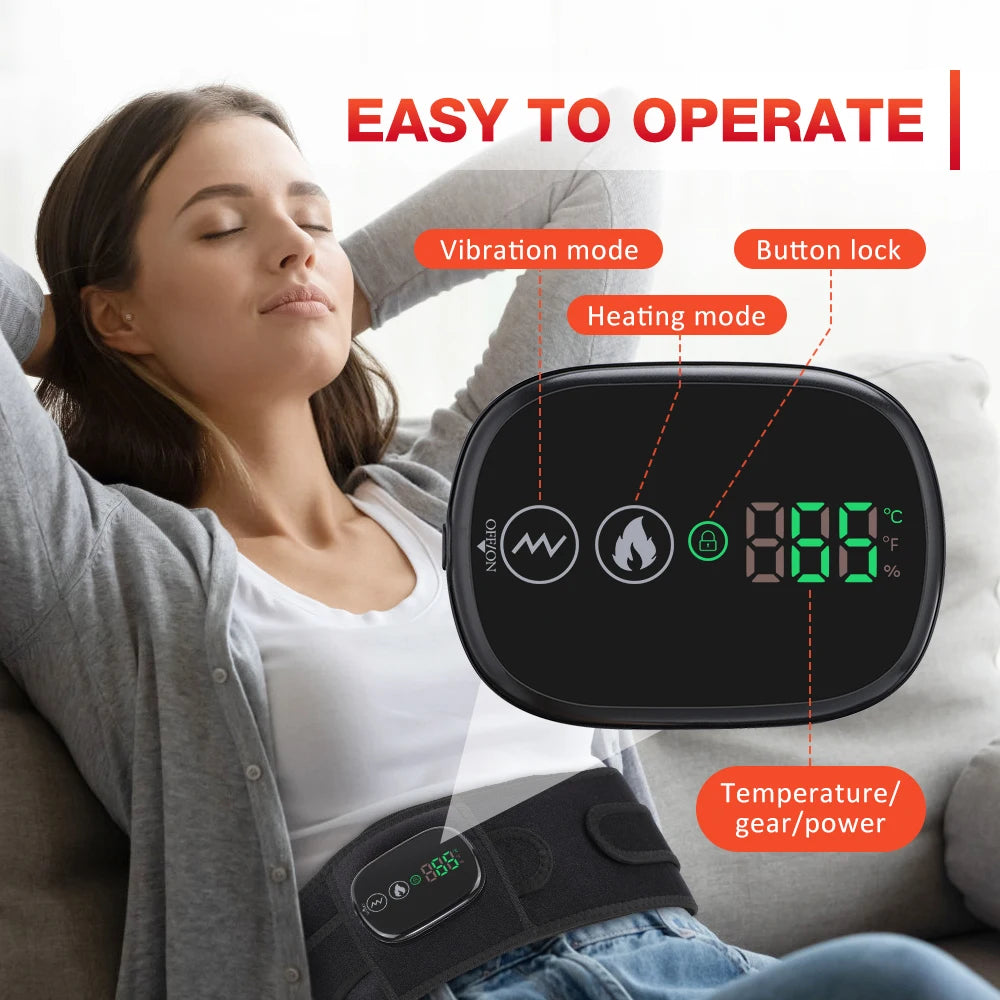 Heated Lumbar Massage Belt for Back Pain Relief - 39