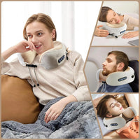 Portable Memory Foam Neck Massage Pillow