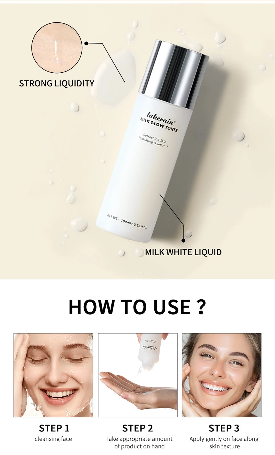 Hydrating Milk Glow Face Toner for Radiant Skin - 13