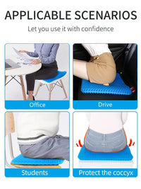 Ergonomic Honeycomb Gel Seat Cushion for Pain Relief