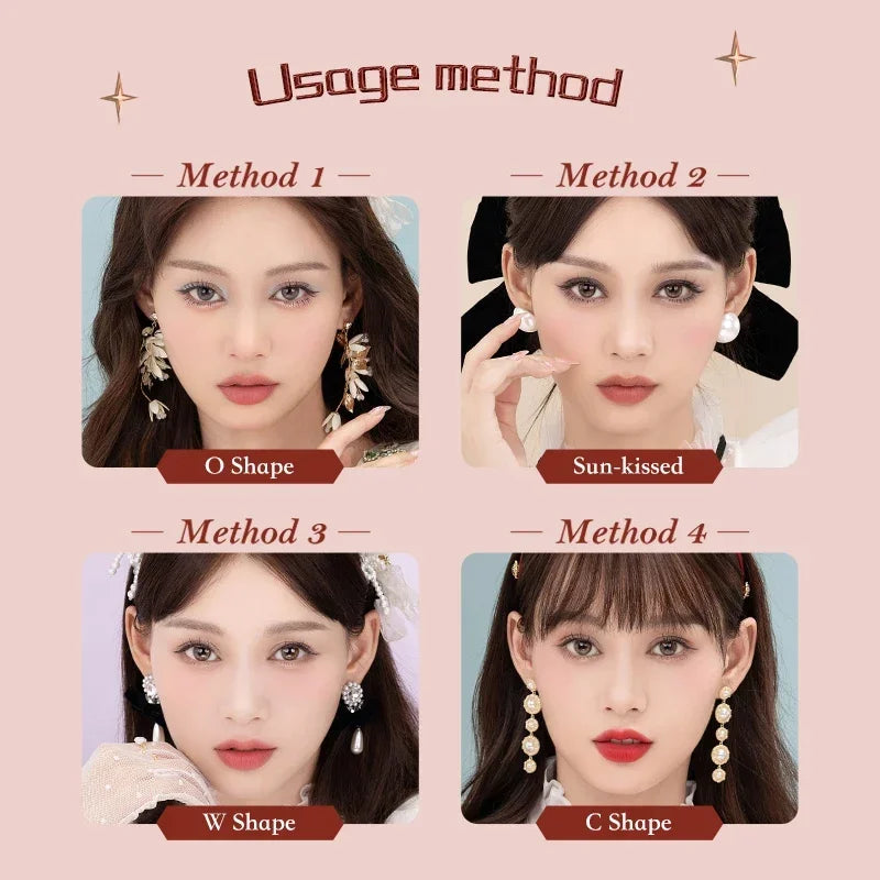 Embossed Strawberry Rococo Makeup Blush Powder - 4