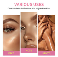 8-Color Cream Highlighter and Contour Palette for Radiant Makeup
