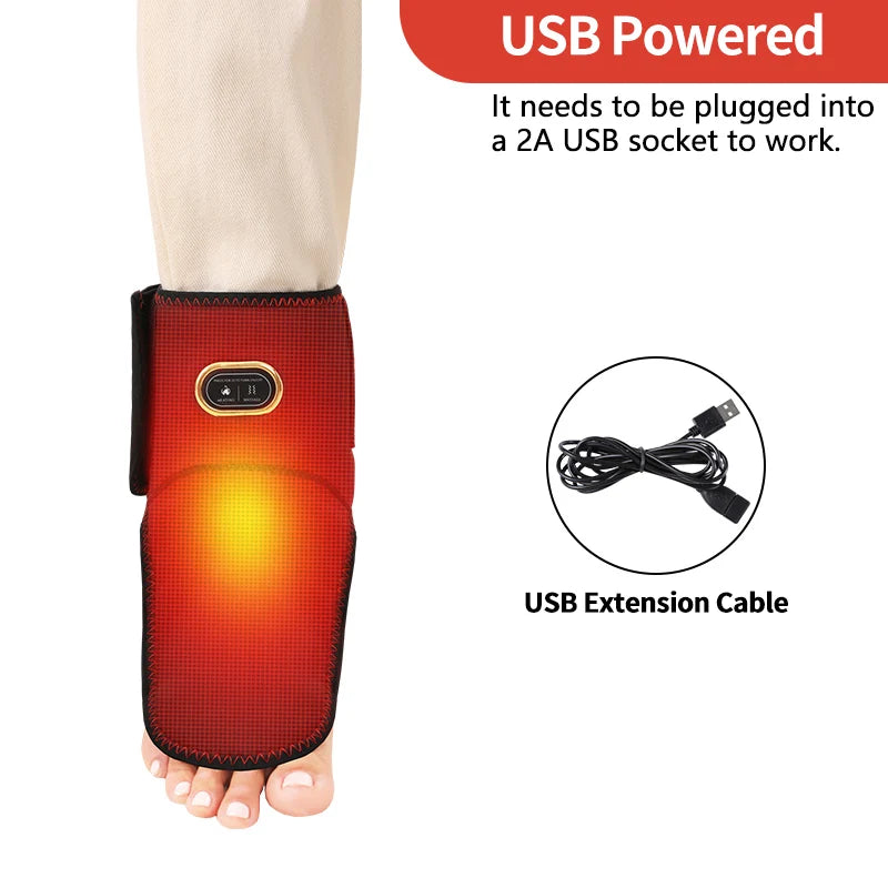 Heated Ankle Support Massager for Joint Pain Relief - 3