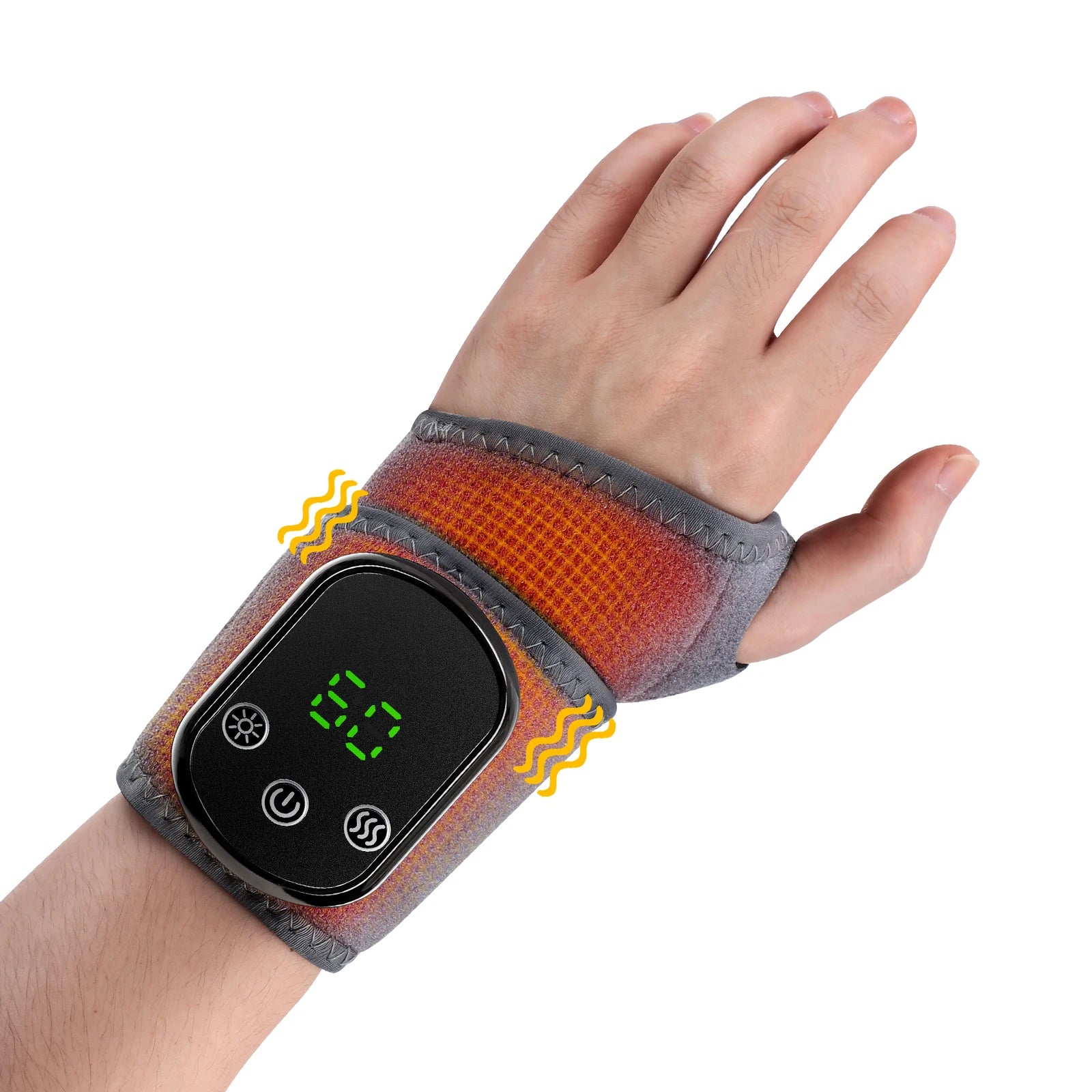 Heated Vibrating Wrist Massager for Pain Relief - 22