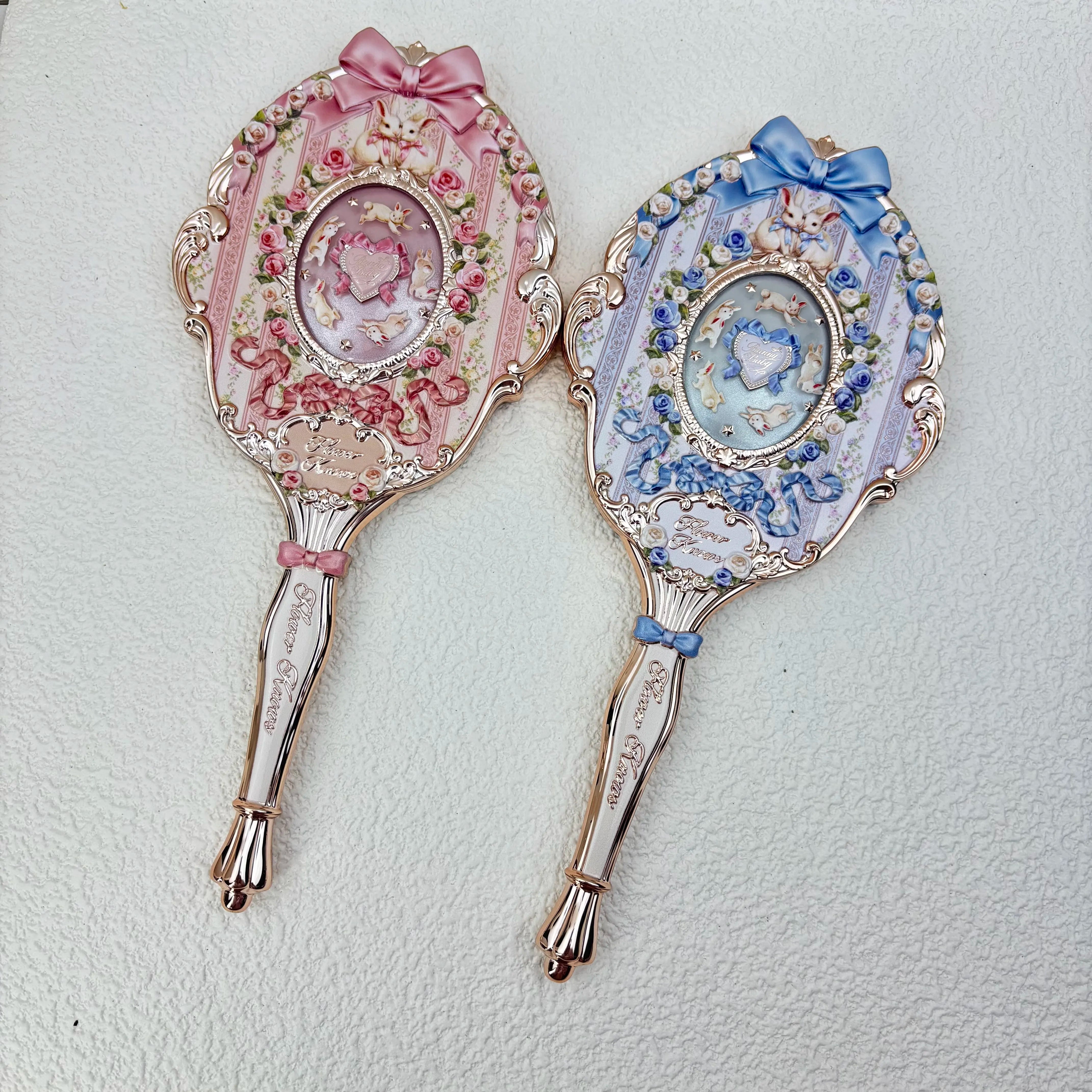 Vintage Aesthetic Handheld Makeup Mirror - 5