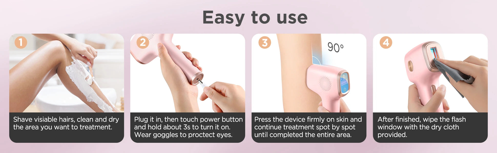 Painless IPL Hair Removal Device with Ice Cooling - 18