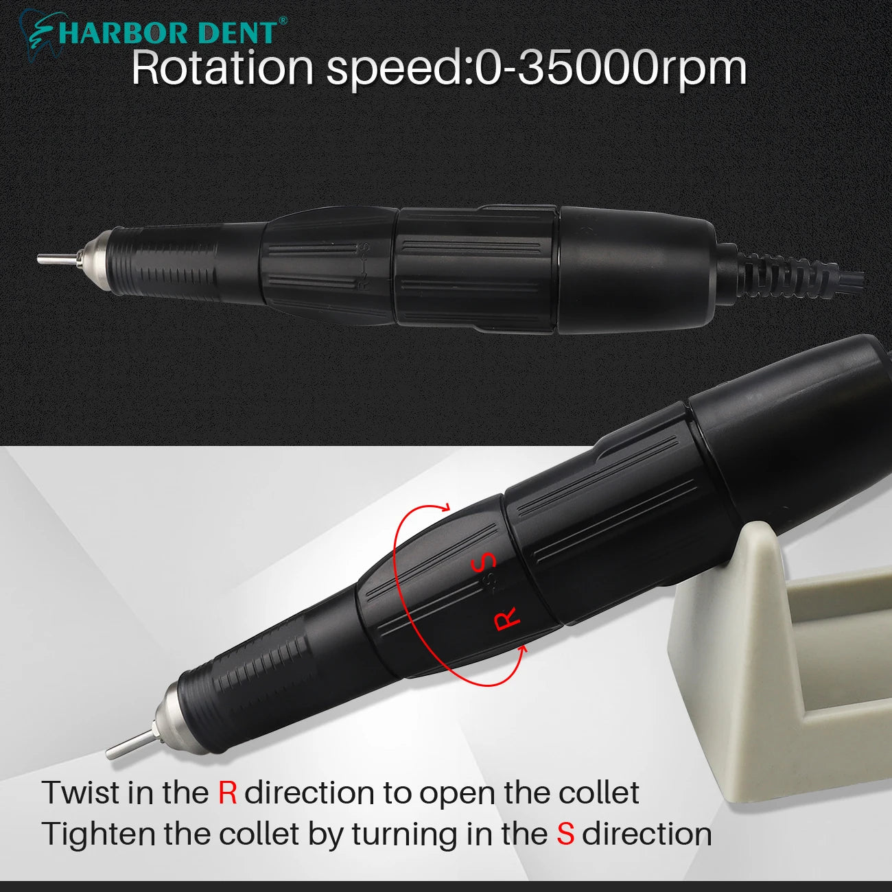 Professional Dental Lab Micromotor Polishing Handpiece System - 4