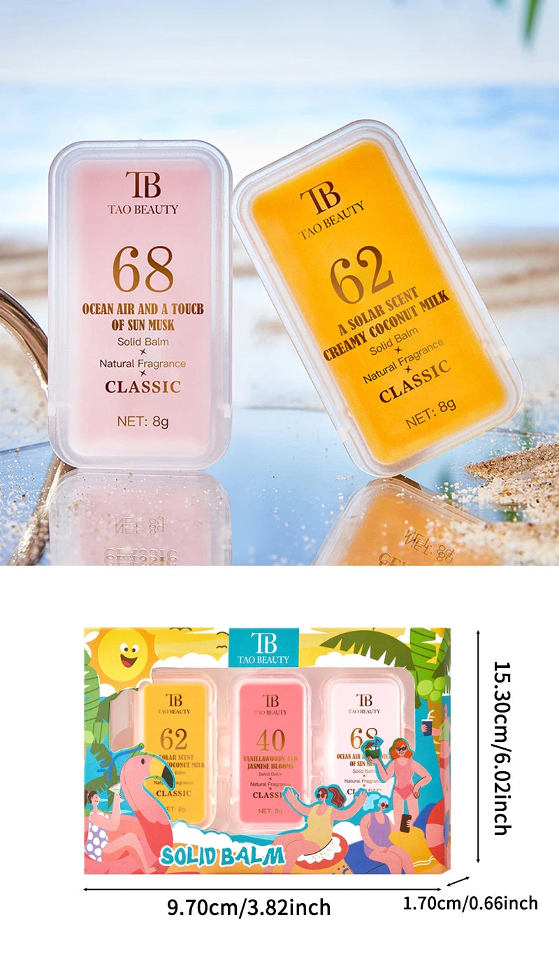 Long-Lasting Portable Solid Perfume Balm Set - 19