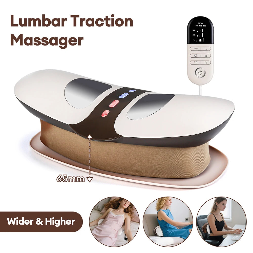 Electric Lumbar Traction Massager for Back Pain Relief - 18
