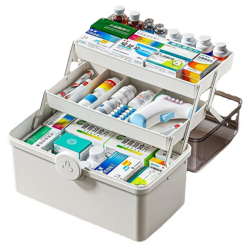 3-Layer Portable Family Medicine Storage Organizer - 6