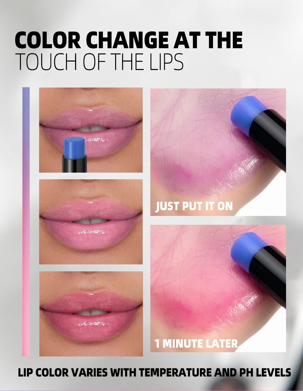 Color-Changing PH Lip Balm and Blush Tint - 11