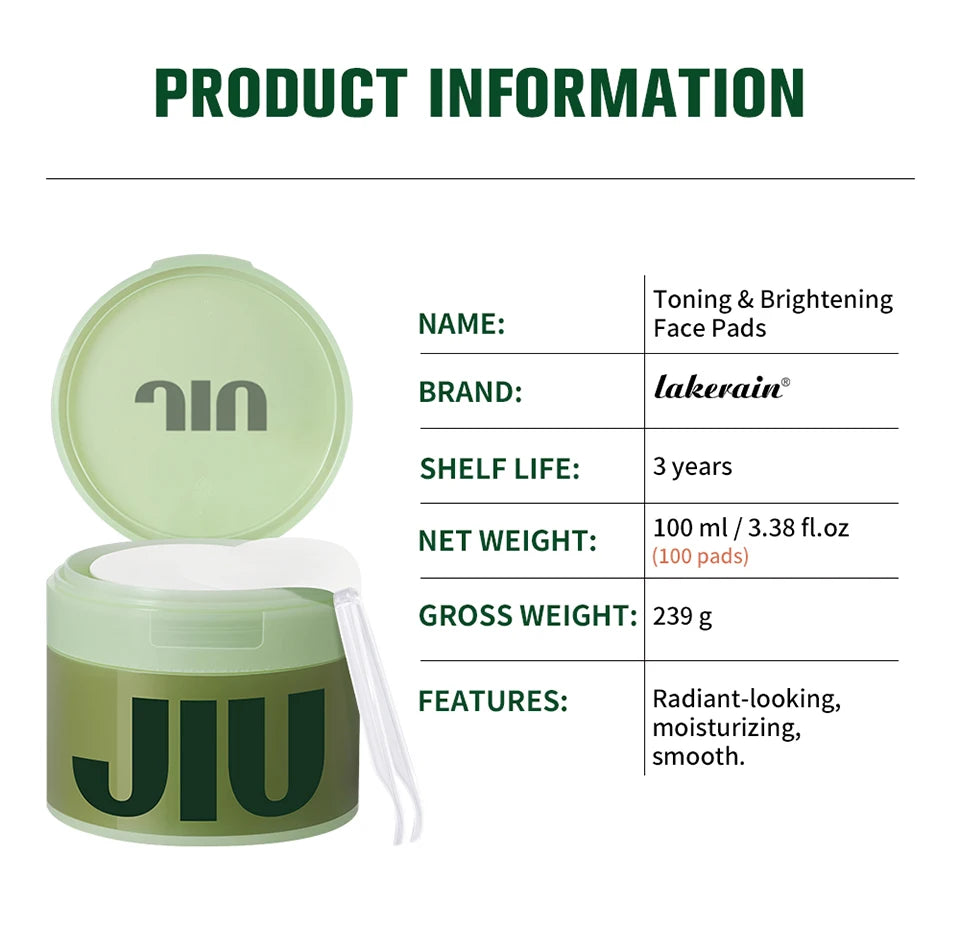 Brightening Toning Face Pads for Radiant Skin - 17