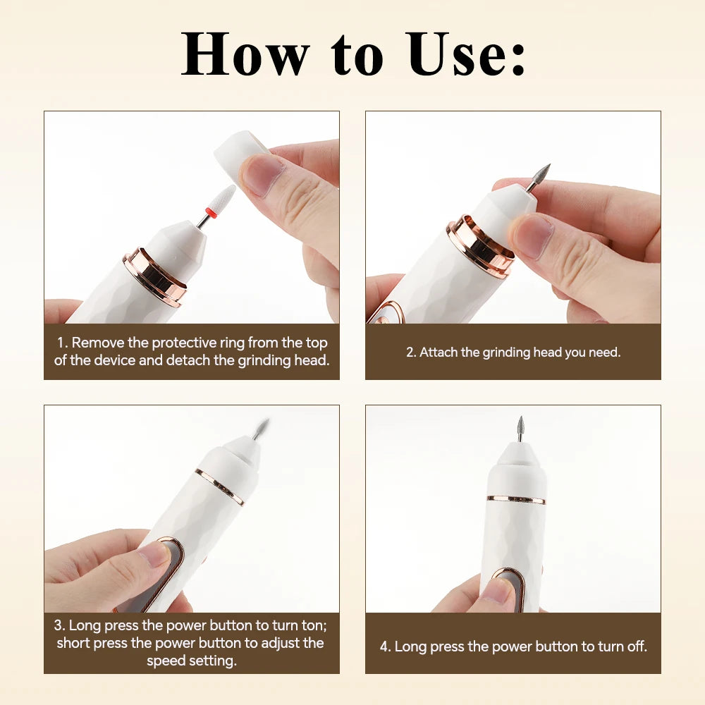 2-in-1 Electric Callus Remover and Nail Polishing Kit - 13