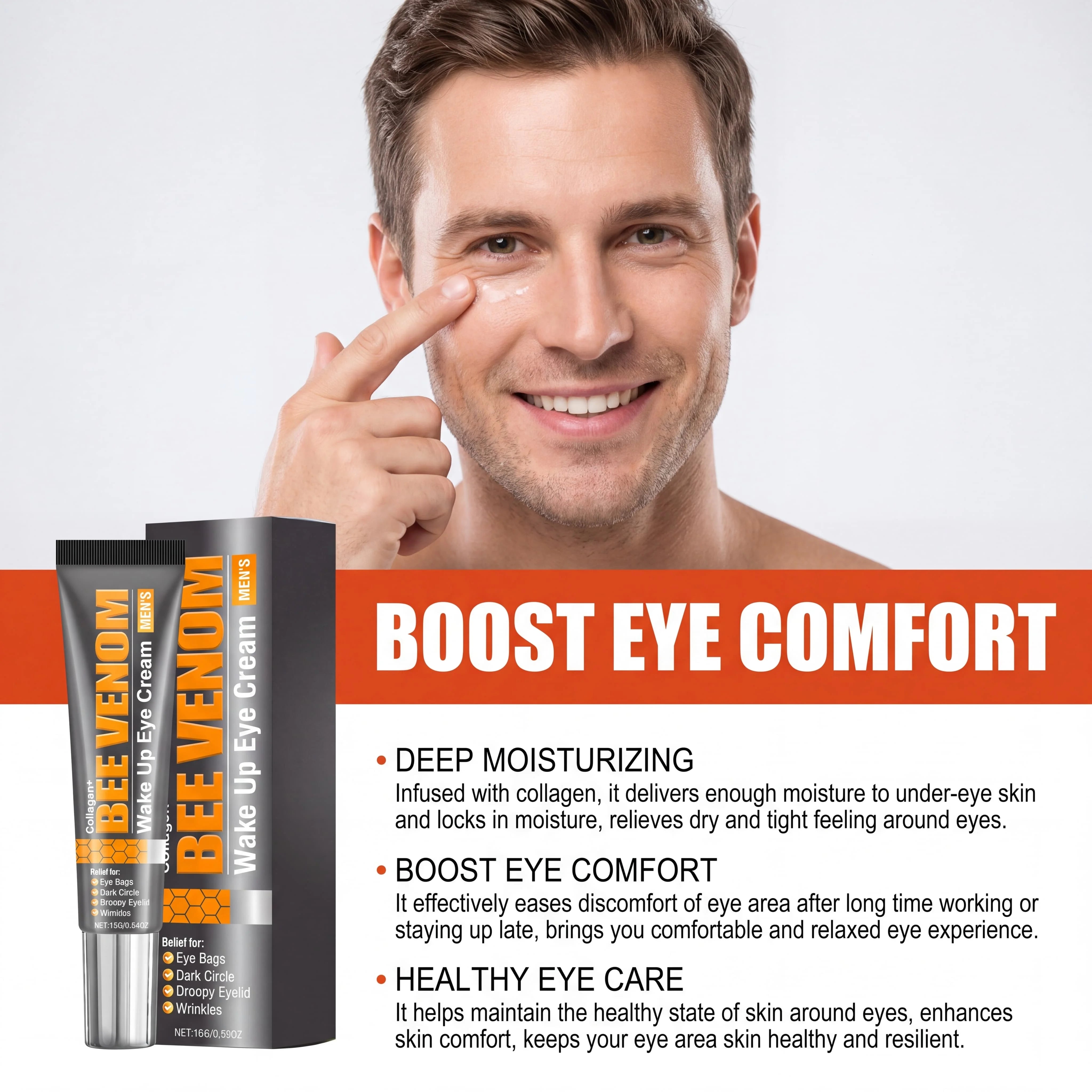 Bee Venom Collagen Eye Cream for Dark Circles and Puffiness - 5