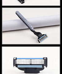 3-Blade Manual Shaving Razor for Men