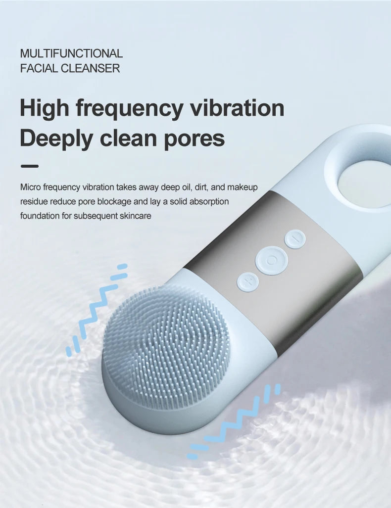 Hot and Cold Facial Cleansing Brush with Heated Massage - 12