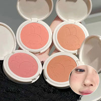 Matte Rabbit Face Blush Powder for Natural Makeup