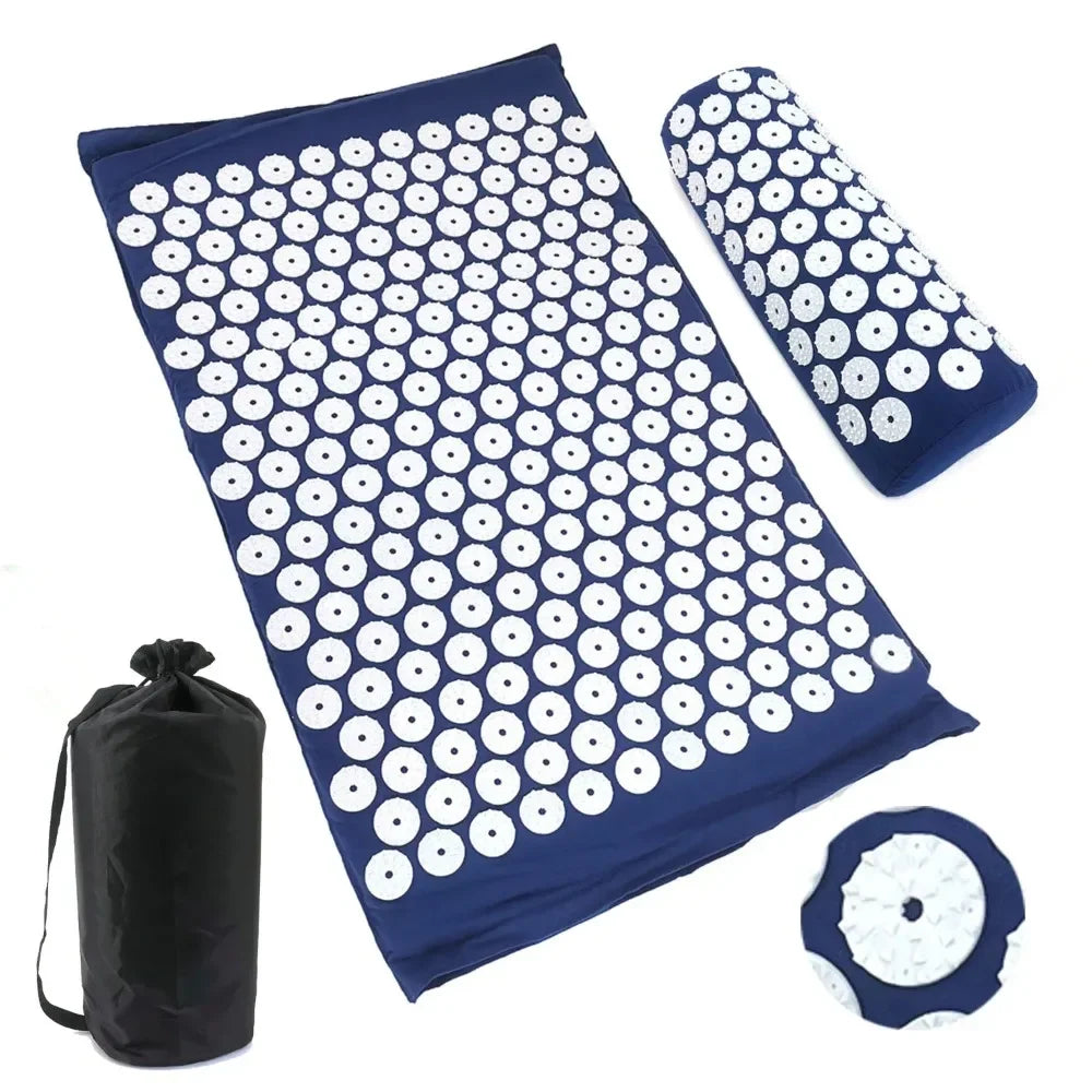 Acupressure Massage Mat and Pillow Set for Pain Relief - 1