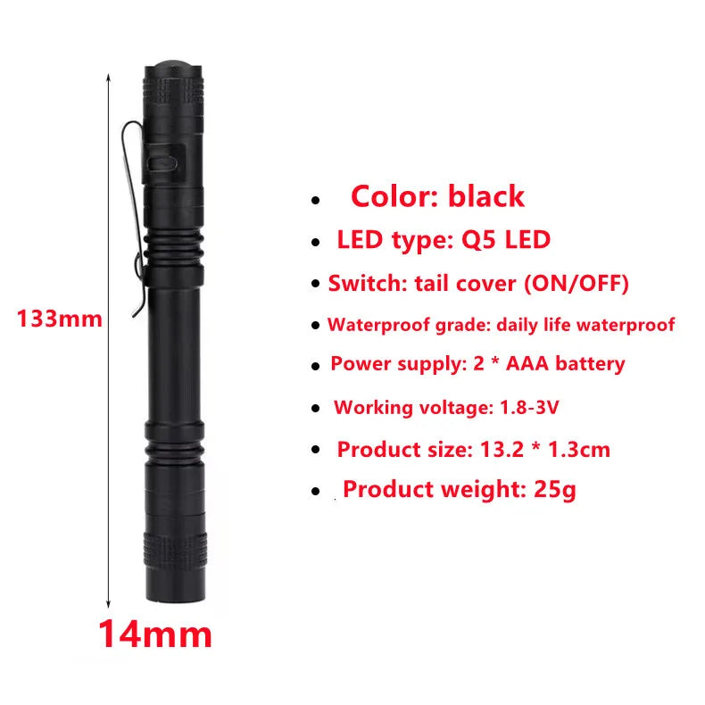 Compact LED Pen Light for Inspection and Outdoor Use - 9