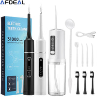 Portable Electric Teeth Cleaning and Water Flosser Set