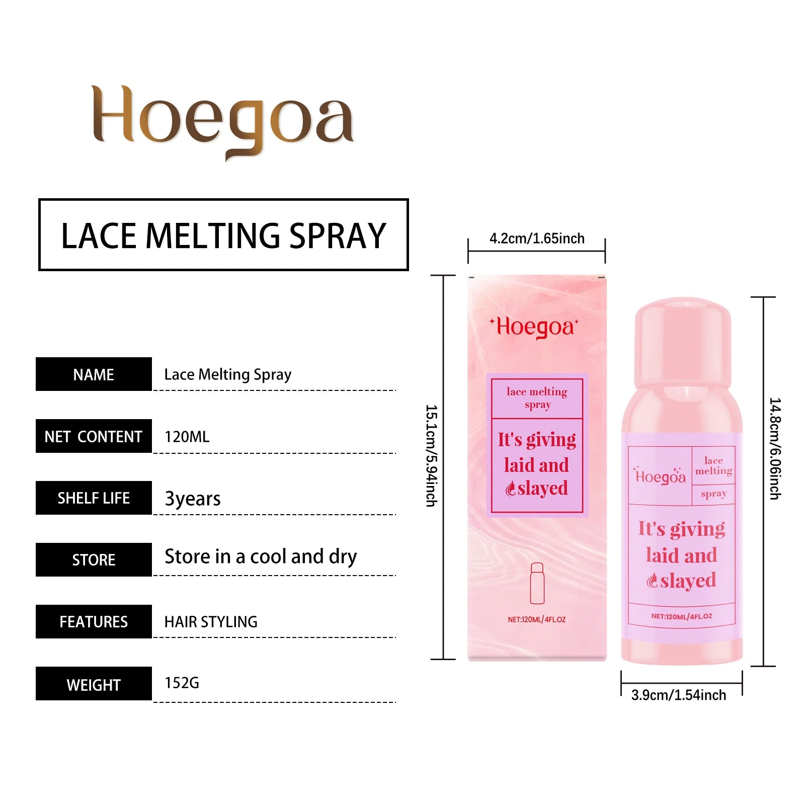 Invisible Lace Melting Spray for Natural Wig Hold - 7