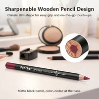 12-Piece Waterproof Long-Lasting Lip Liner Pencil Set