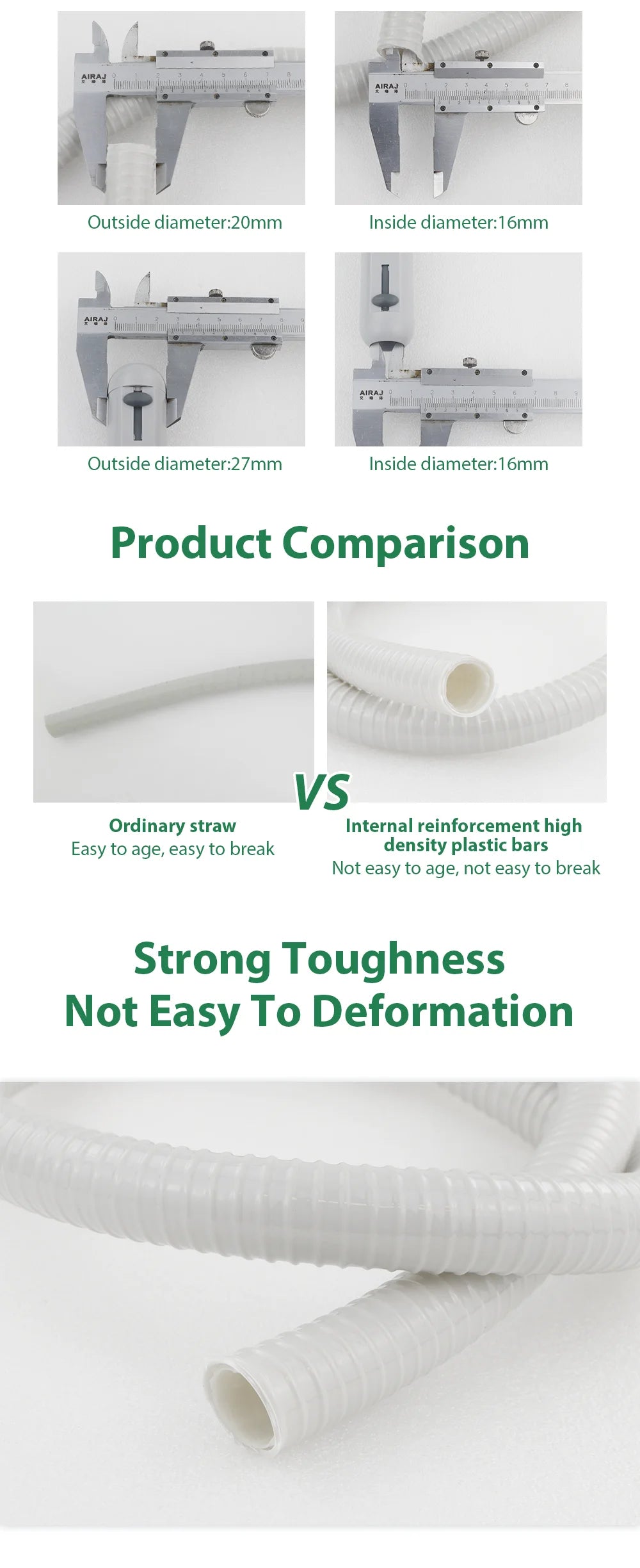 2-Meter Dental Suction Replacement Tubing Hose - 6