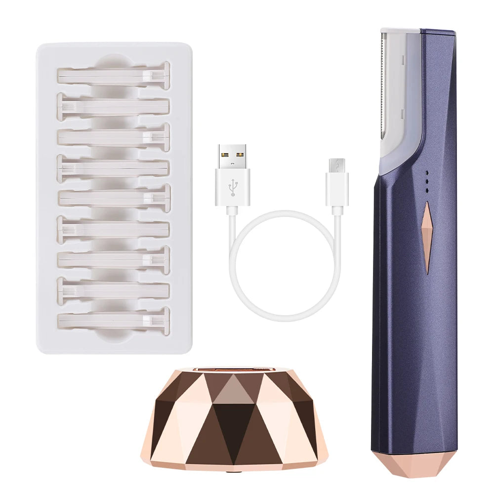 Sonic Rechargeable Facial Dermaplane Razor for Smooth Skin - 23