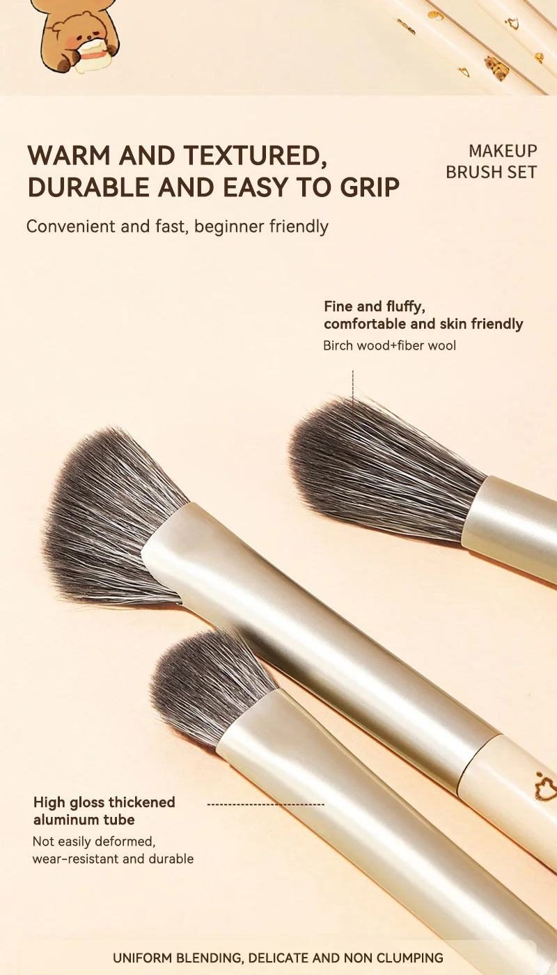 Professional 8-Piece Precision Eye Makeup Brush Set - 9