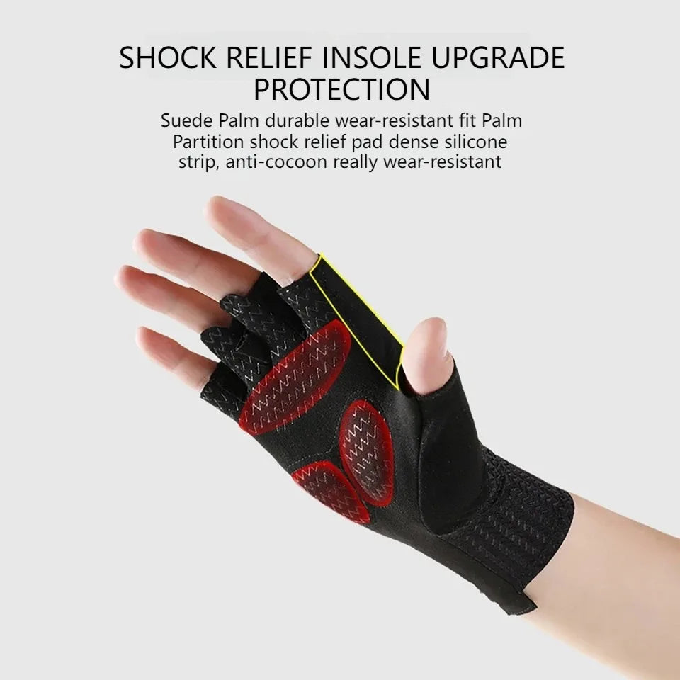 Breathable Half-Finger Cycling Gloves for Summer Sports - 5