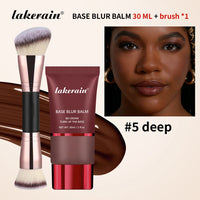 Matte Blur Foundation and Dual-Brush Makeup Set
