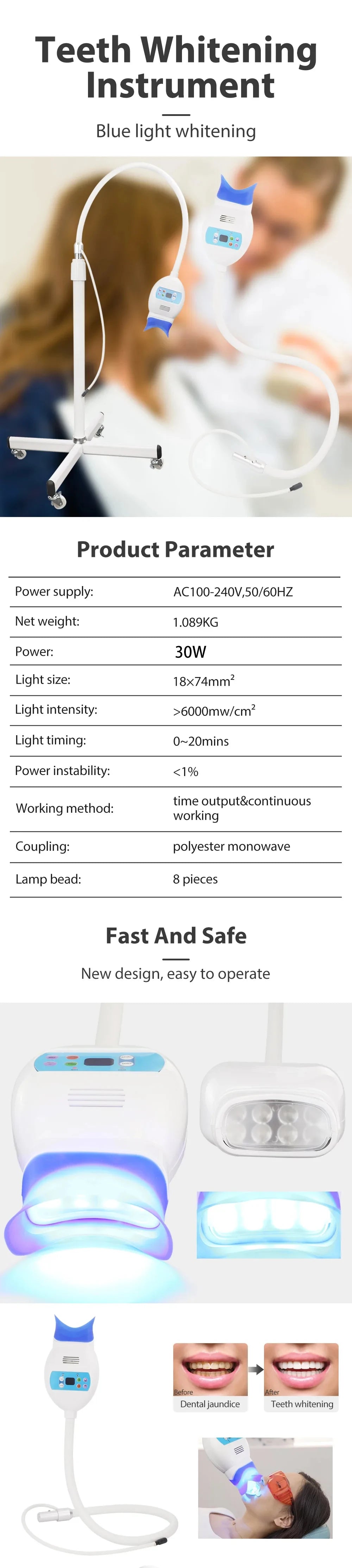 Professional LED Teeth Whitening Accelerator Lamp - 8
